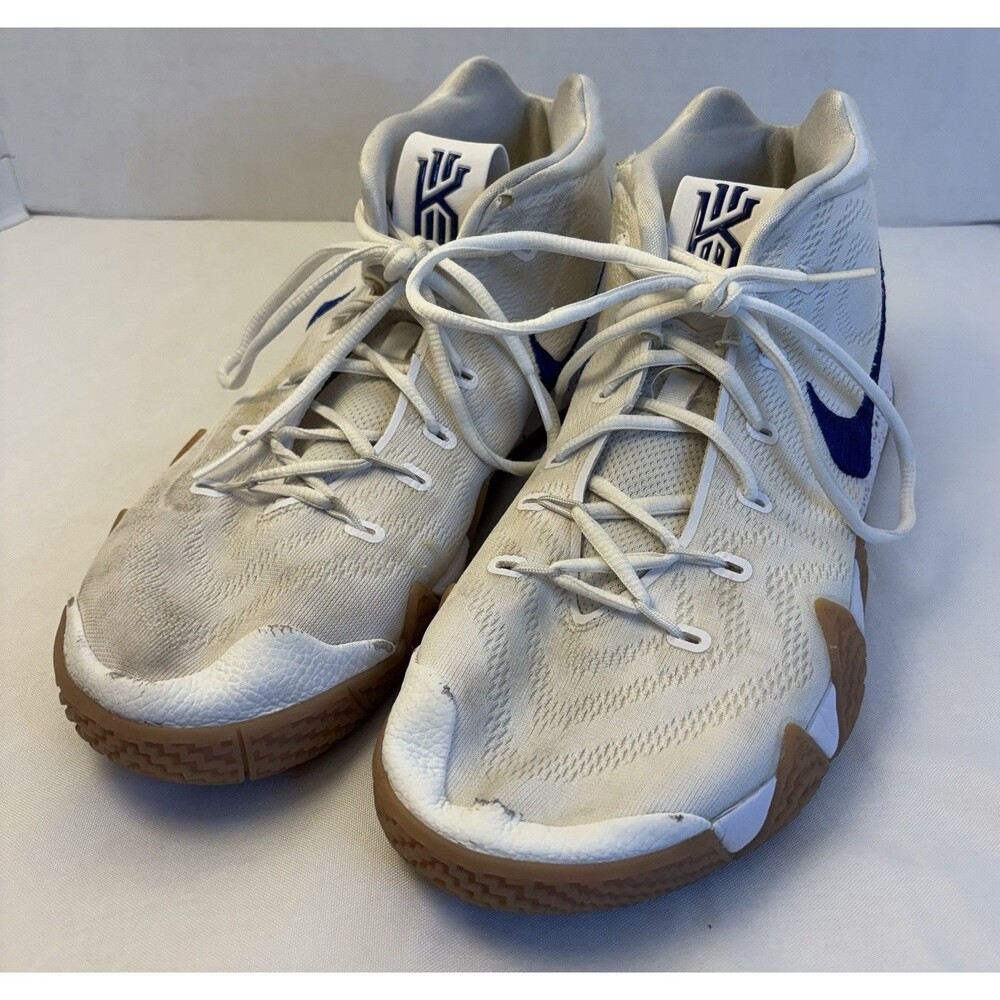 NIKE Kyrie 4 Uncle Drew Basketball Shoes Men 11 White Gum Sneakers 943806-100